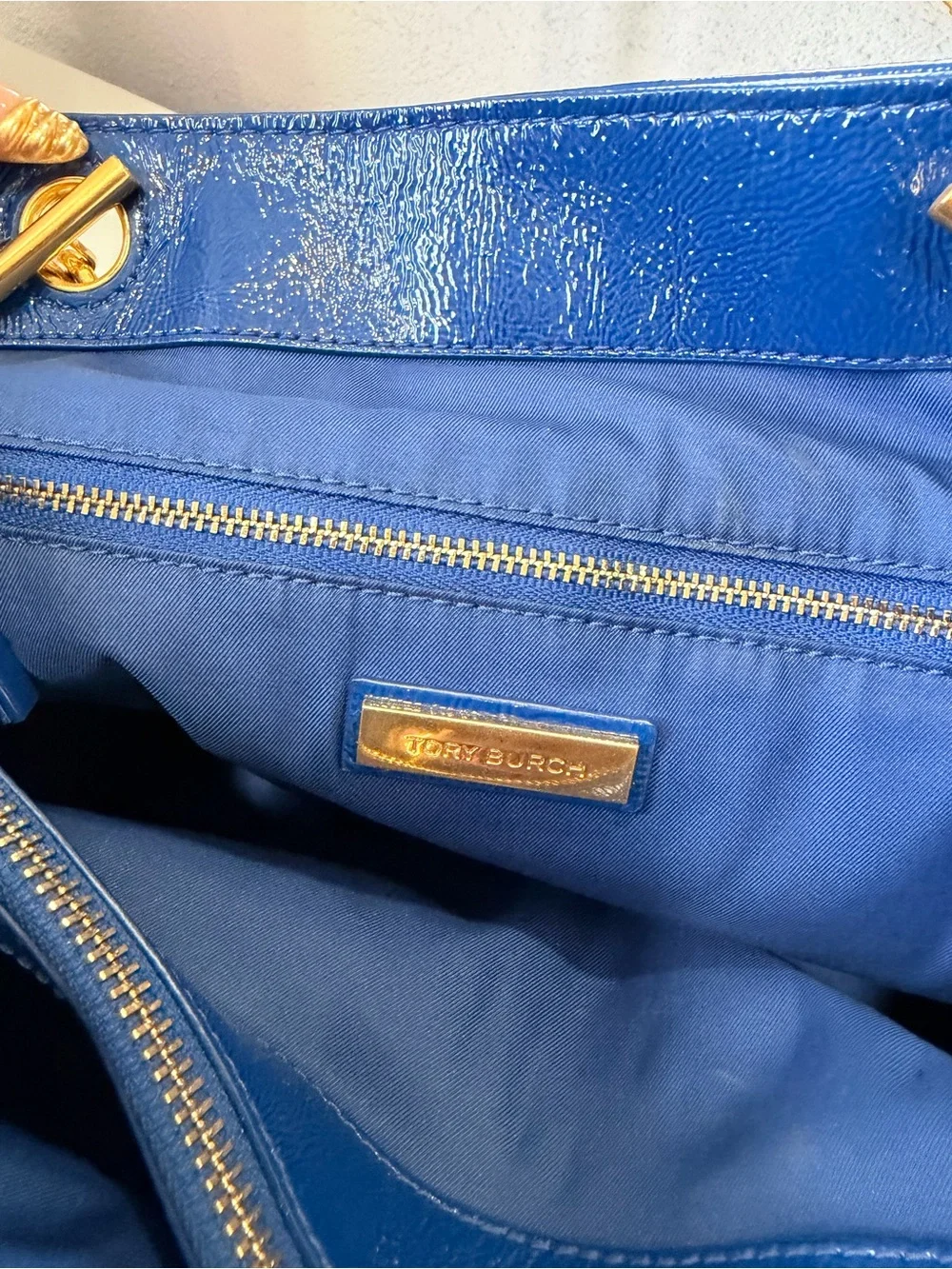 Tory Burch navy tote